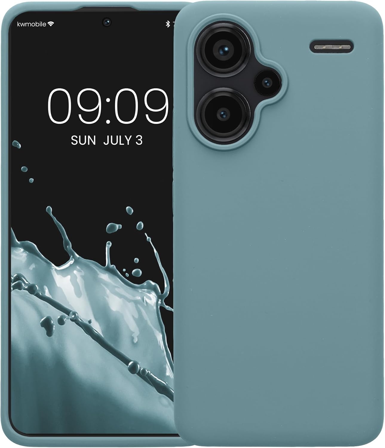 KW Xiaomi Redmi Note 13 Pro+ 5G Θήκη Σιλικόνης Rubberized TPU - Antique Stone