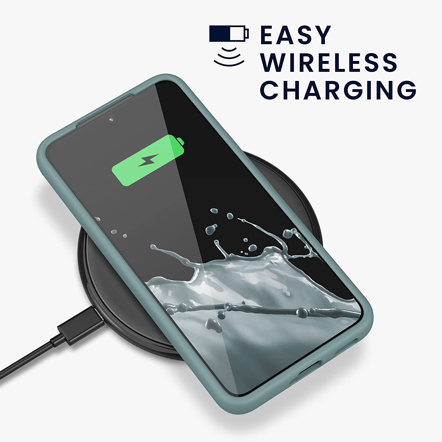 KW Samsung Galaxy S22 Θήκη Σιλικόνης Rubberized TPU - Arctic Blue - 56756.207