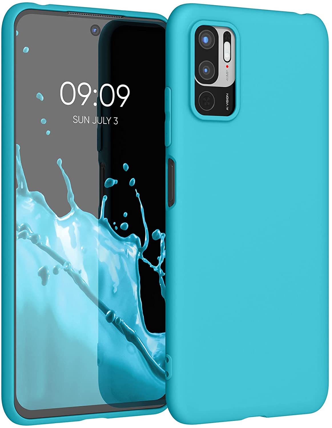 KW Xiaomi Redmi Note 10 5G Θήκη Σιλικόνης TPU - Sea Blue - 54947.223