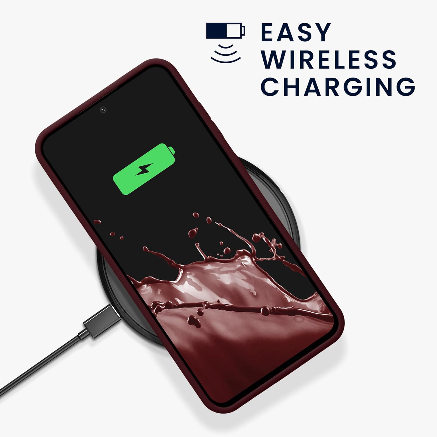 KW Samsung Galaxy S24 FE Θήκη Σιλικόνης Rubberized TPU - Bordeaux Purple