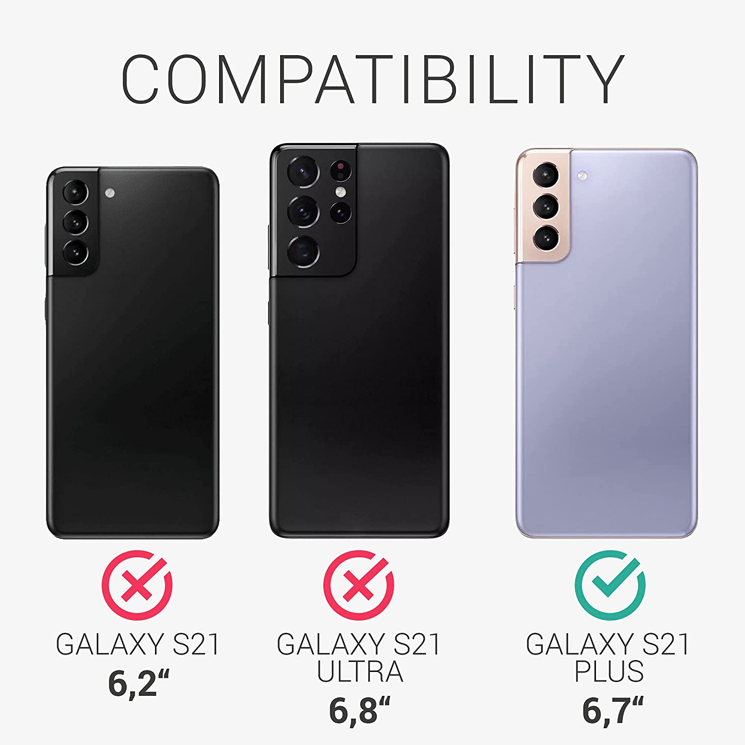 KW Samsung Galaxy S21 Plus Θήκη Σιλικόνης Rubber TPU - Light Grey Matte - 54066.70