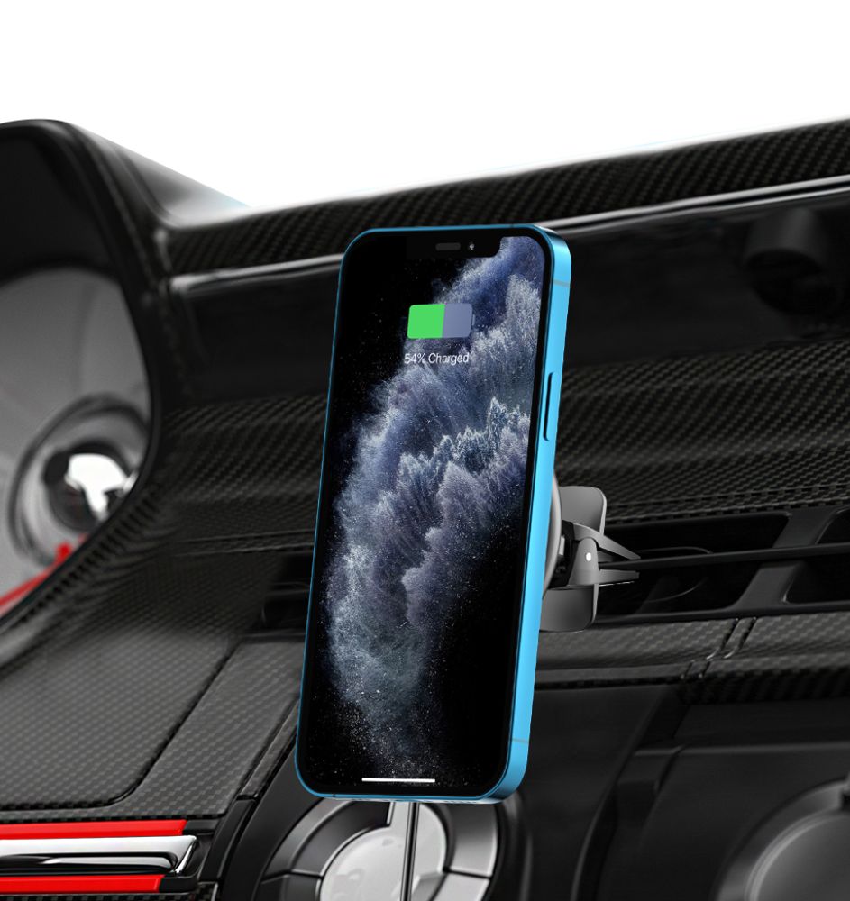 Tech-Protect A2 Βάση Αυτοκινήτου Αεραγωγού με Ασύρματη Φόρτιση MagSafe - Black