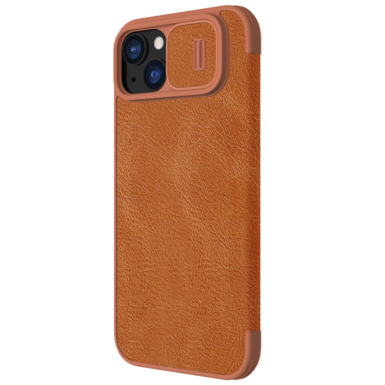 Nillkin iPhone 15 Plus Qin Pro Leather Θήκη Βιβλίο με Κάλυμμα για την Κάμερα - Brown