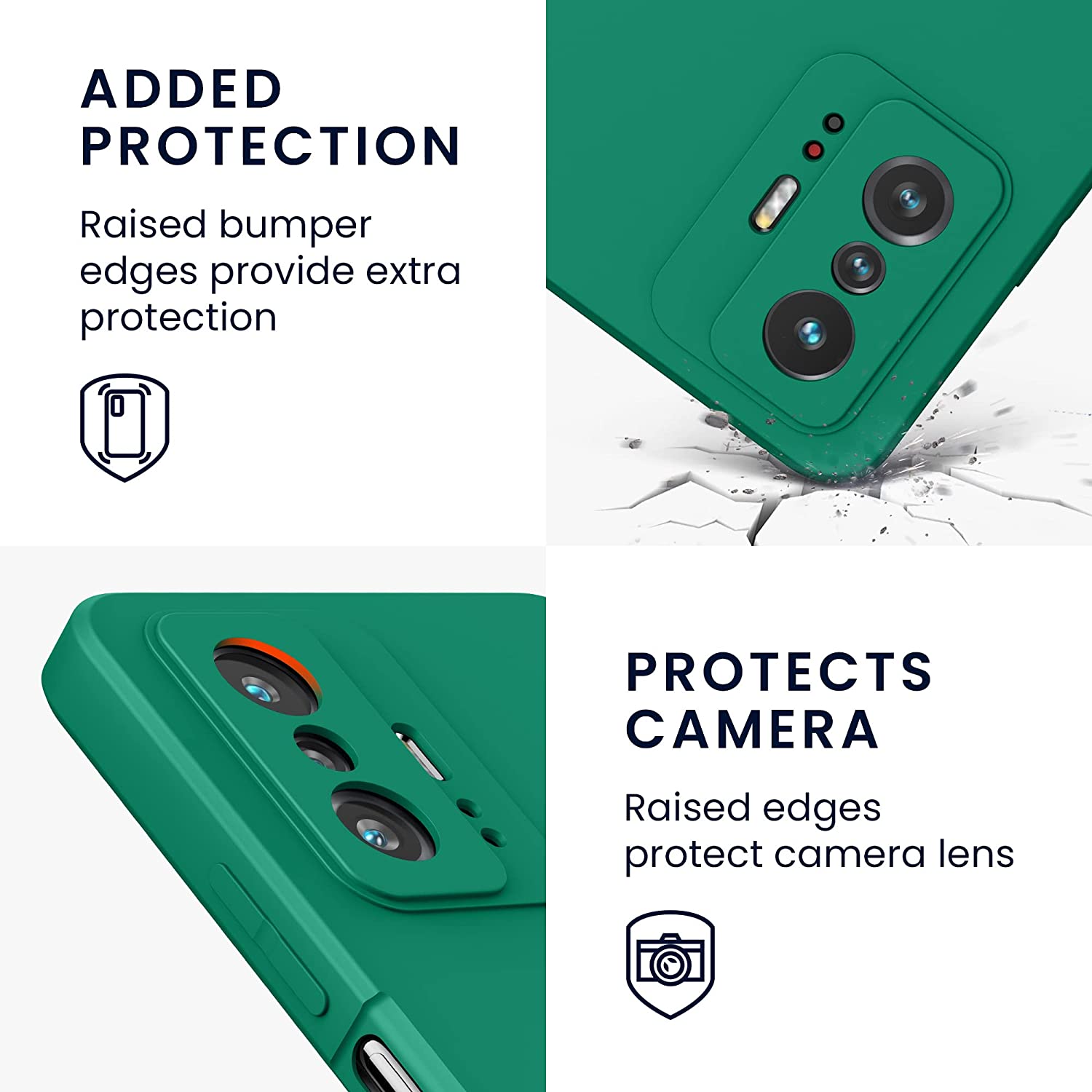 KW Xiaomi 11T / 11T Pro Θήκη Σιλικόνης Rubberized TPU - Emerald Green - 56573.142
