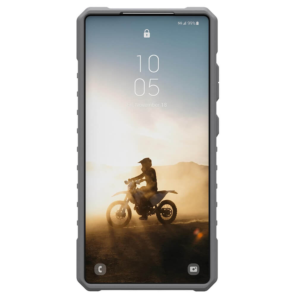 UAG Samsung Galaxy S25 Ultra Pathfinder Clear MagSafe Σκληρή Θήκη με MagSafe και Λουράκι - Active Neon Lanyard