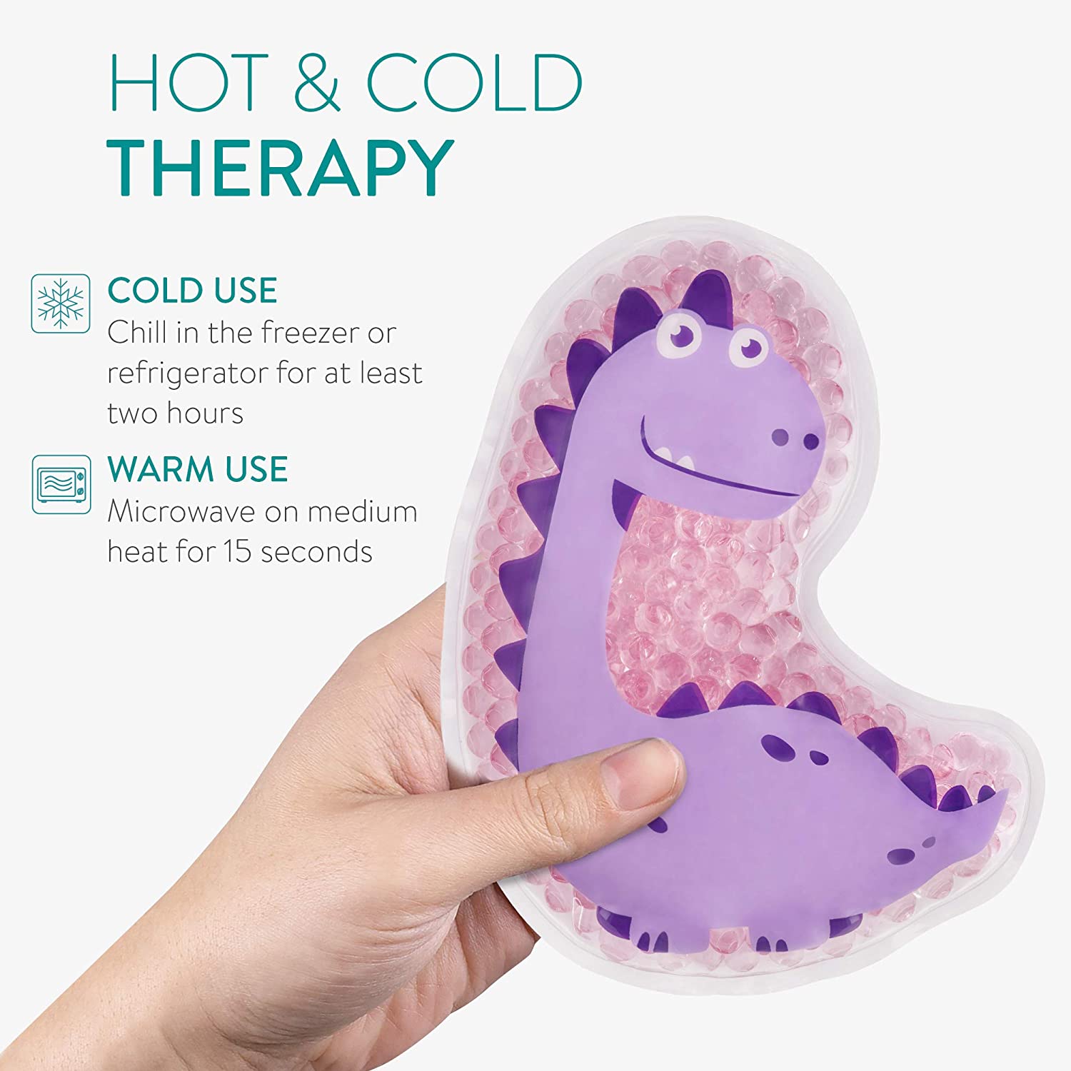 Navaris Σετ με 4 Παιδικά Επαναχρησιμοποιήσιμα Επιθέματα με Τζελ - BPA-Free / Phthalate-Free - Koala / Alpaca / Mermaid / Dinosaur - 52980.01