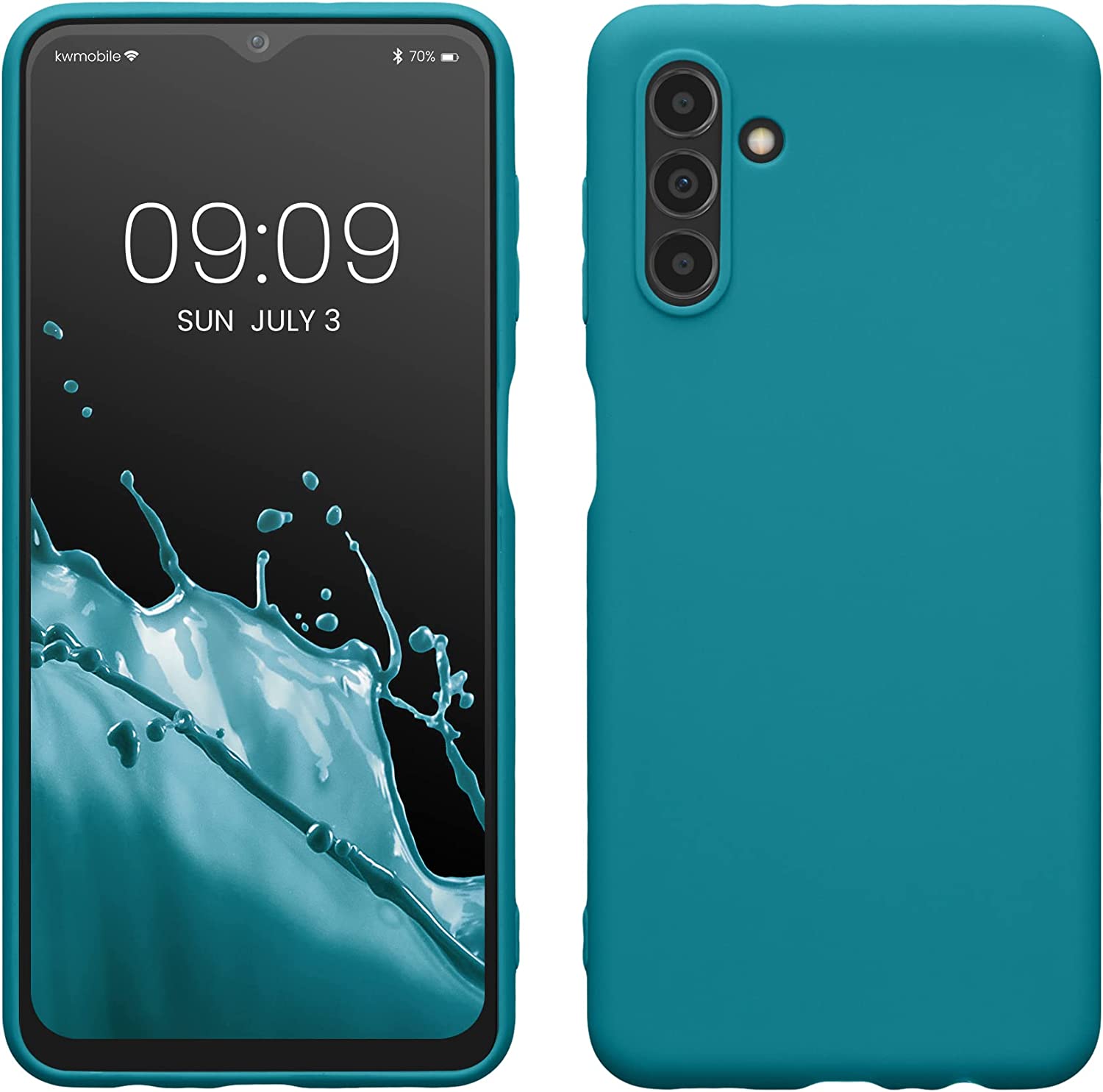 KW Samsung Galaxy A04s Θήκη Σιλικόνης TPU - Matte Petrol - 58921.57