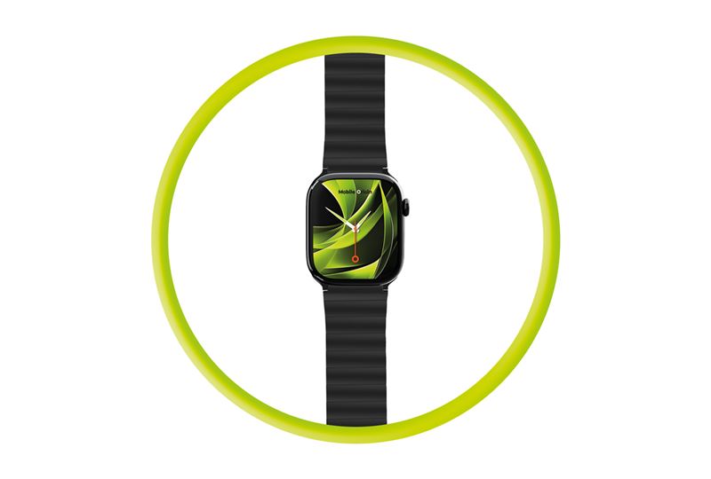 Mobile Origin Λουράκι Apple Watch 4/5/6/7/8/9/10/11 - SE (1/2/3) - Ultra (1/2/3) - 42/44/45/49mm Strap II Σιλικόνης - Black / Black