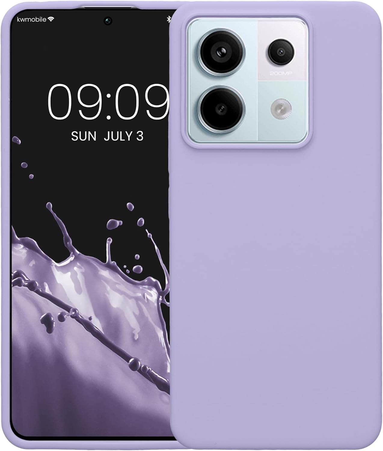 KW Xiaomi Redmi Note 13 Pro 5G / Poco X6 5G Θήκη Σιλικόνης Rubberized TPU - Lavender