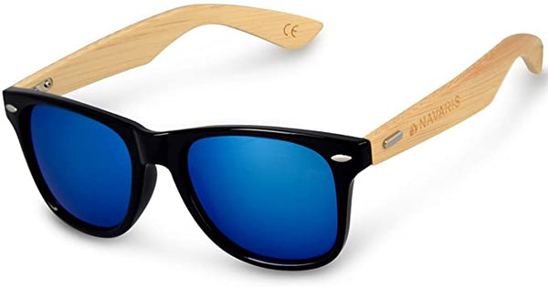 Navaris Unisex Γυαλιά Ηλίου - UV400 - Black / Blue - 40731.01.04