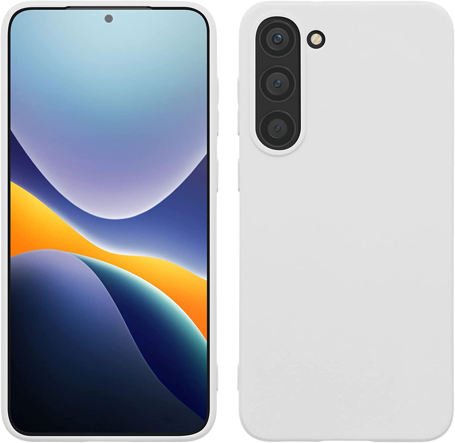 KW Samsung Galaxy S23+ Θήκη Σιλικόνης TPU - Matte White - 60283.48