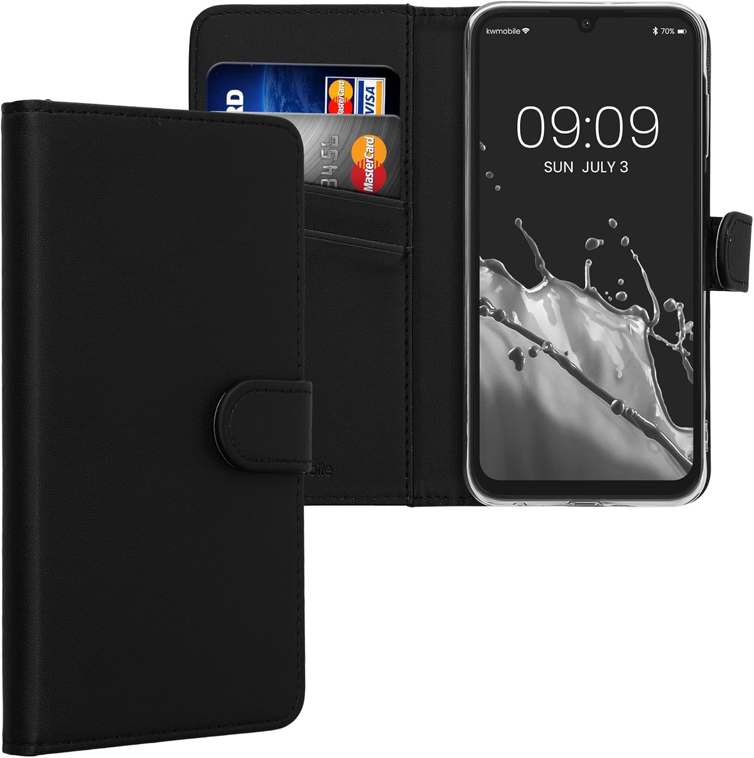 KW Samsung Galaxy A25 5G Θήκη Πορτοφόλι Stand - Black