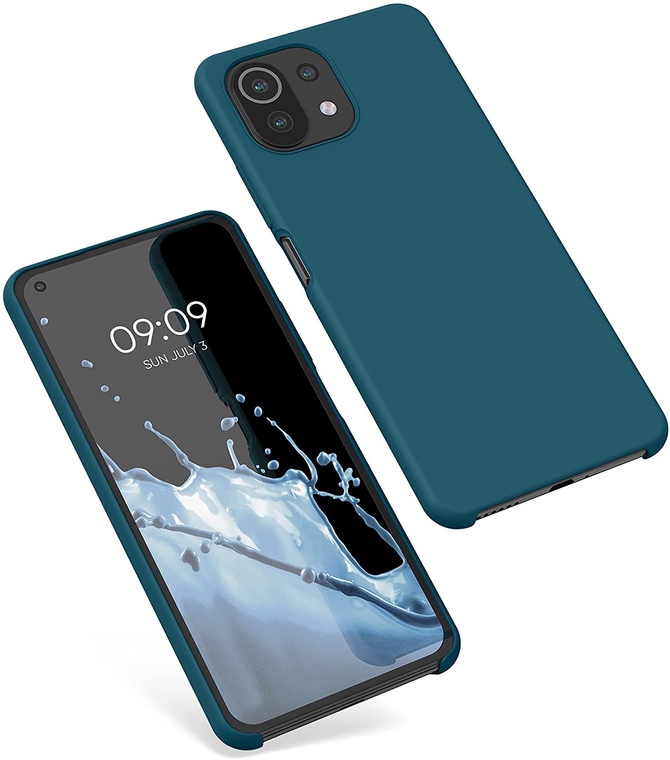 KW Xiaomi Mi 11 Lite / Mi 11 Lite 5G Θήκη Σιλικόνης Rubber TPU - Petrol Matte - 54730.57