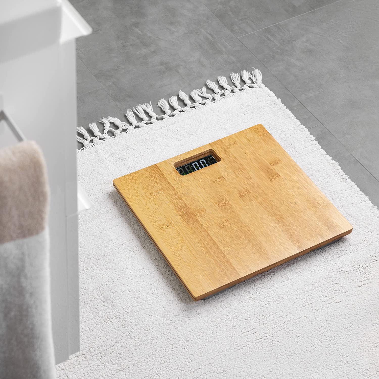 Navaris Ψηφιακή Ζυγαριά Μπάνιου από Μπαμπού - Light Brown - 54697.24