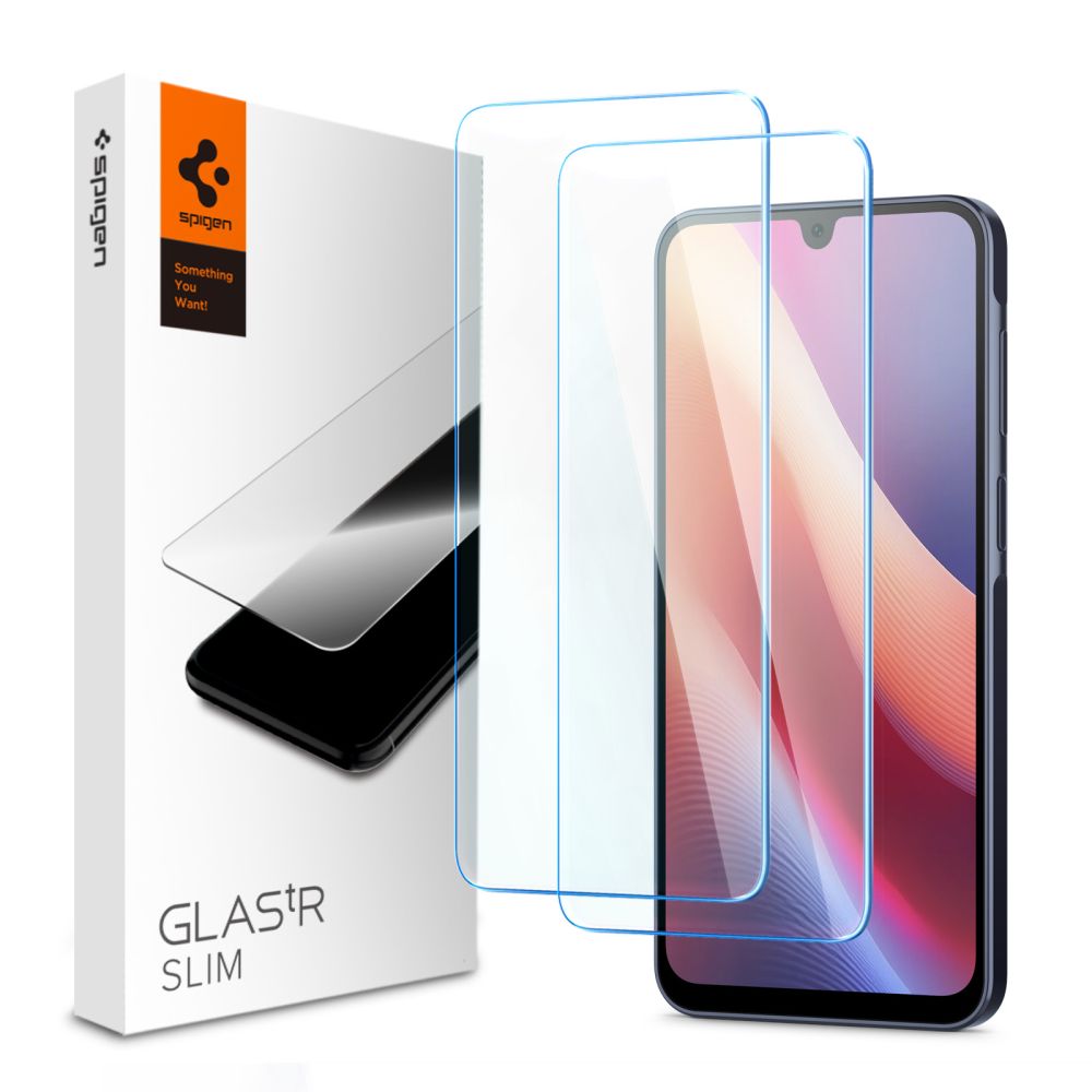 Spigen Samsung Galaxy A16 4G / A16 5G GLAS.tR Slim 0.2mm 2.5D Tempered Glass Αντιχαρακτικό Γυαλί Οθόνης 9H - 2 Τεμάχια - Clear - AGL08935