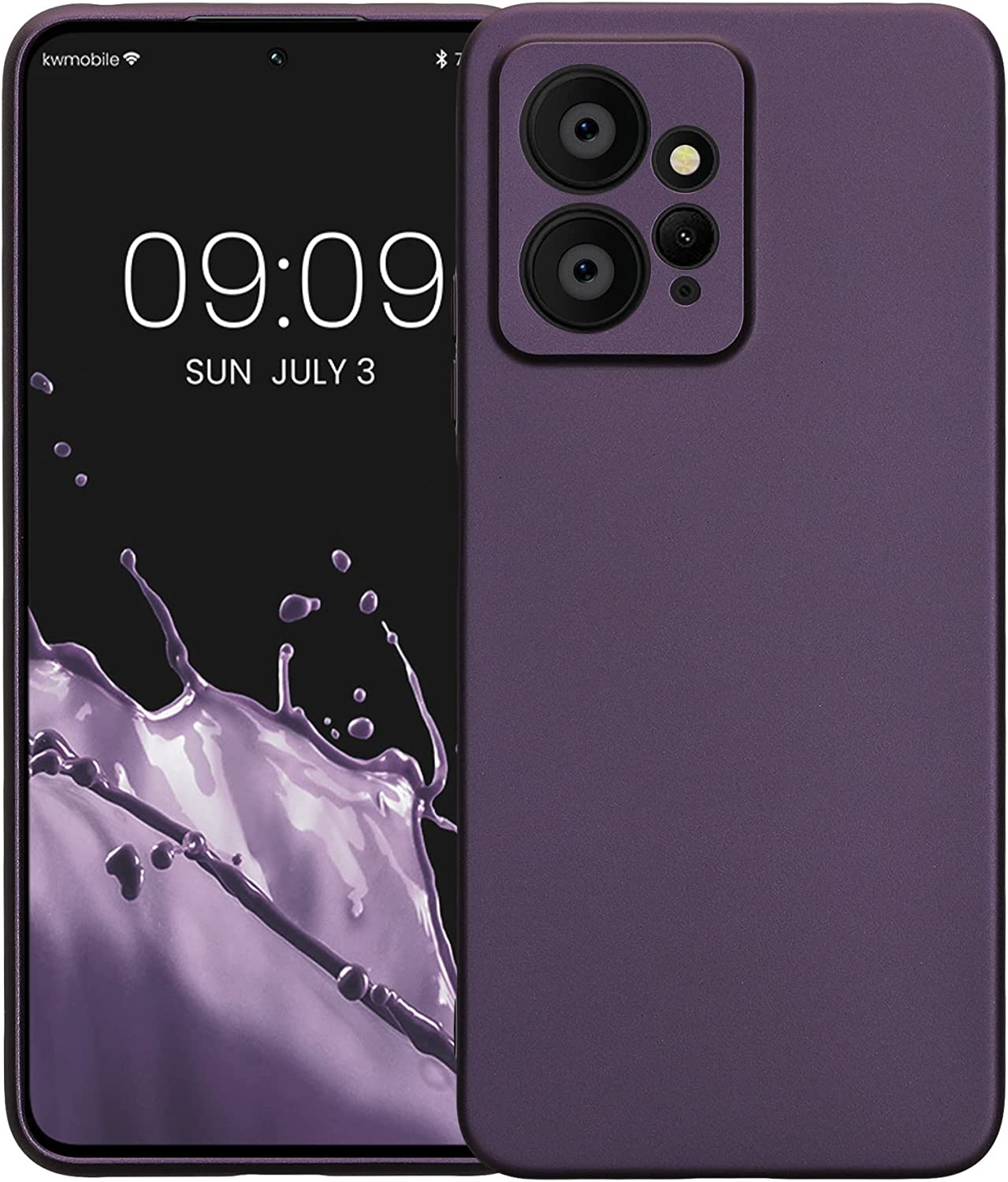 KW Xiaomi Redmi Note 12 4G Θήκη Σιλικόνης TPU - Metallic Blackberry - 61175.115