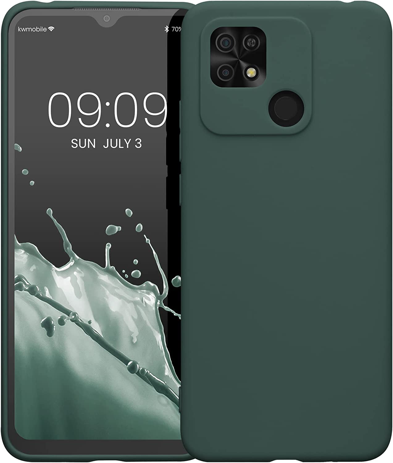 KW Xiaomi Xiaomi Redmi 10C Θήκη Σιλικόνης TPU - Moss Green - 59231.169