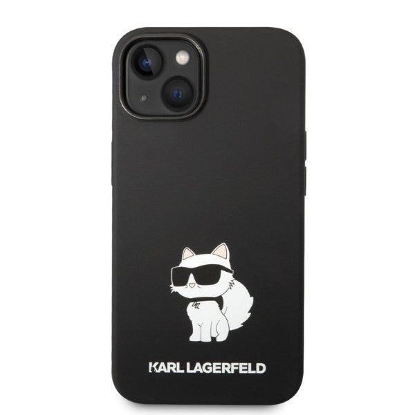 Karl Lagerfeld iPhone 15 Plus / 14 Plus Silicone Choupette Θήκη Σιλικόνης - Black - KLHCP14MSNCHBCK - likebrands.gr