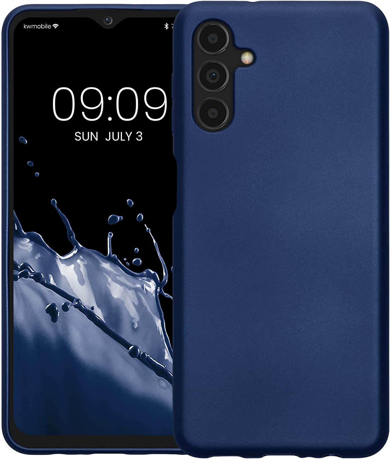 KW Samsung Galaxy A04s Θήκη Σιλικόνης TPU - Metallic Blue - 60135.64