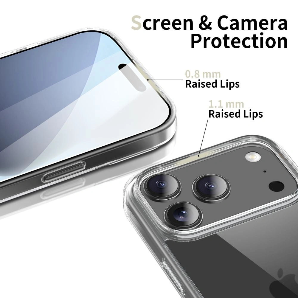 Tech-Protect iPhone 17 Pro Flexair Hybrid - Σκληρή Θήκη με Πλαίσιο Σιλικόνης - Διάφανη
