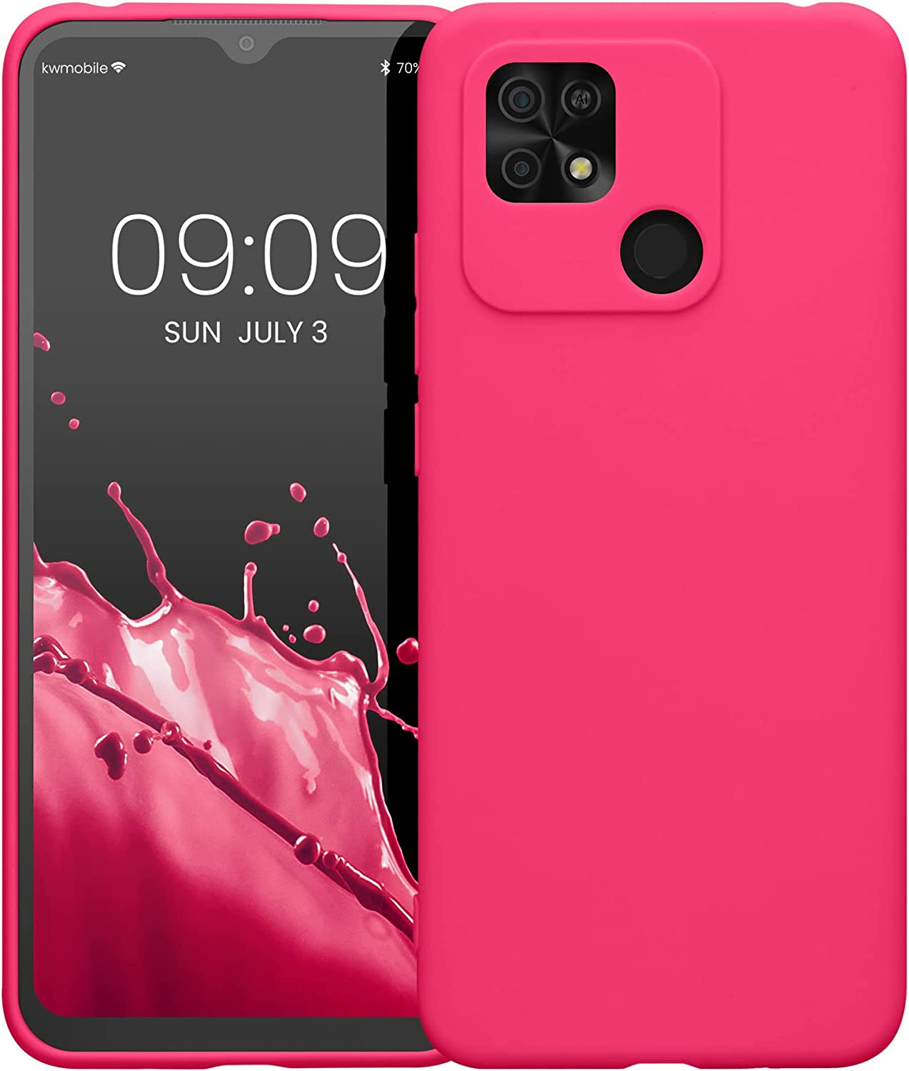 KW Xiaomi Xiaomi Redmi 10C Θήκη Σιλικόνης TPU - Neon Pink - 59231.77