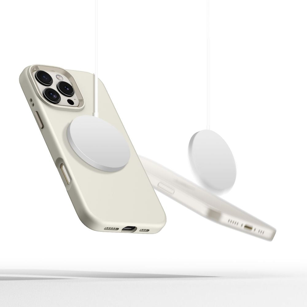 Tech-Protect iPhone 16 Pro Max Silicone Pure Θήκη Σιλικόνης TPU με MagSafe - Cosmic Latte