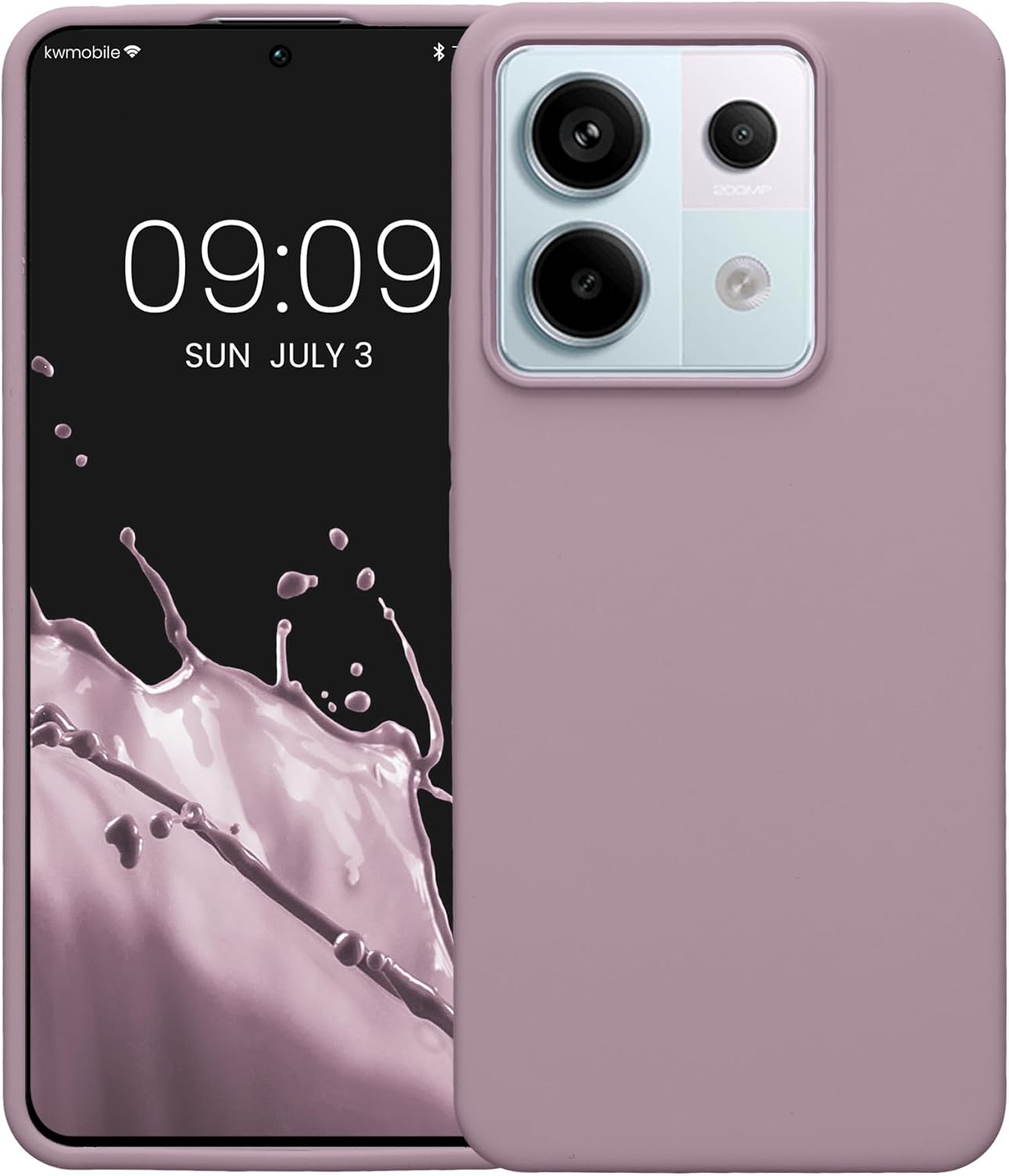 KW Xiaomi Redmi Note 13 Pro 5G / Poco X6 5G Θήκη Σιλικόνης Rubberized TPU - Nude Lilac