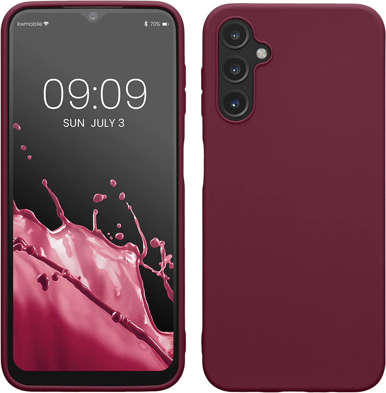 KW Samsung Galaxy A14 5G Θήκη Σιλικόνης TPU - Bordeaux Purple - 61462.187