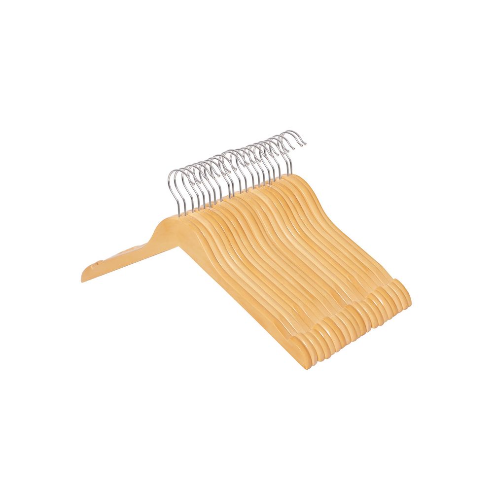 Songmics Σετ με 20 Ξύλινες Κρεμάστρες Ρούχων - Natural - CRW003-20