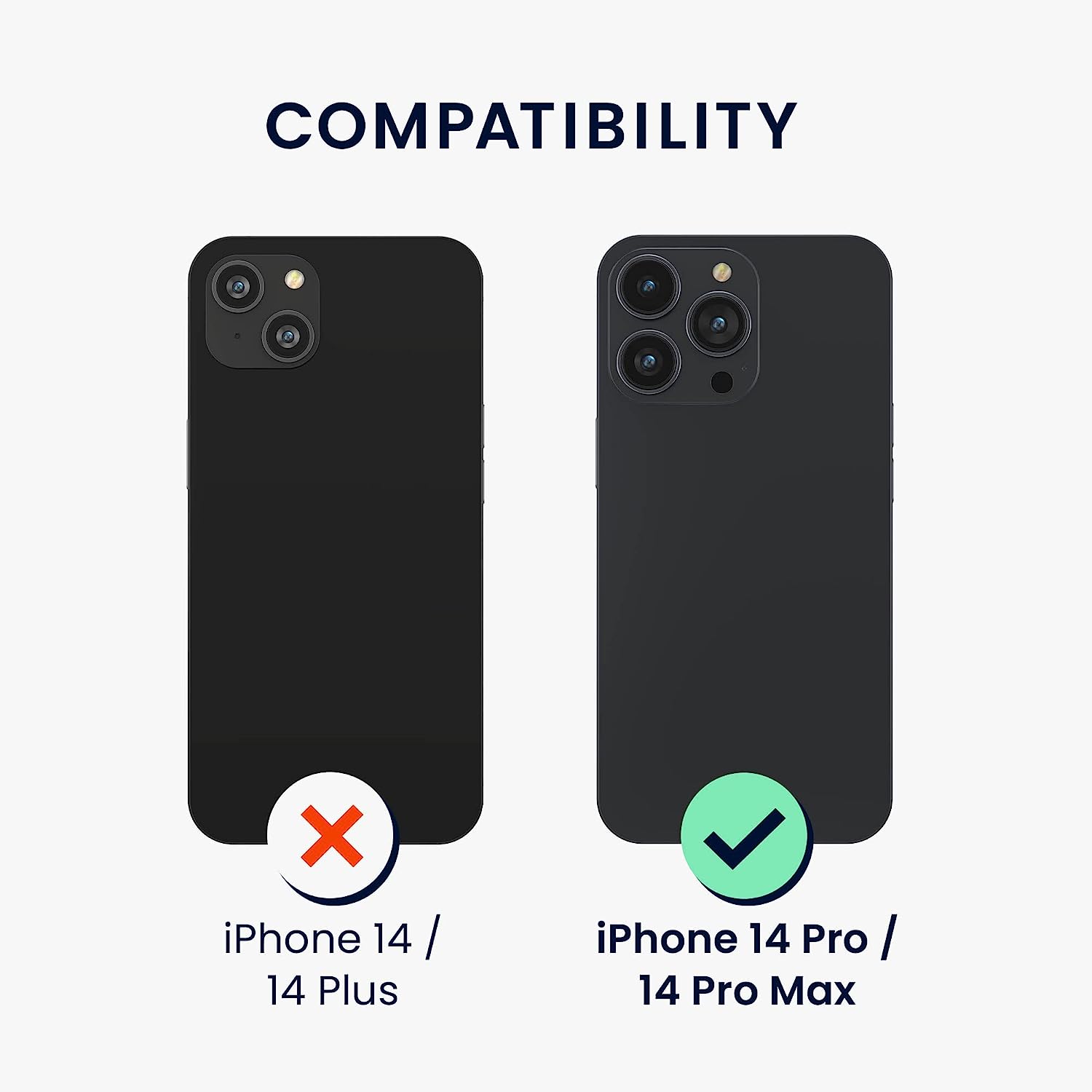 KW iPhone 14 Pro / iPhone 14 Pro Max Real Glass Αντιχαρακτικό Γυαλί για την Κάμερα - 2 Τεμάχια - Διάφανα - 61275.1