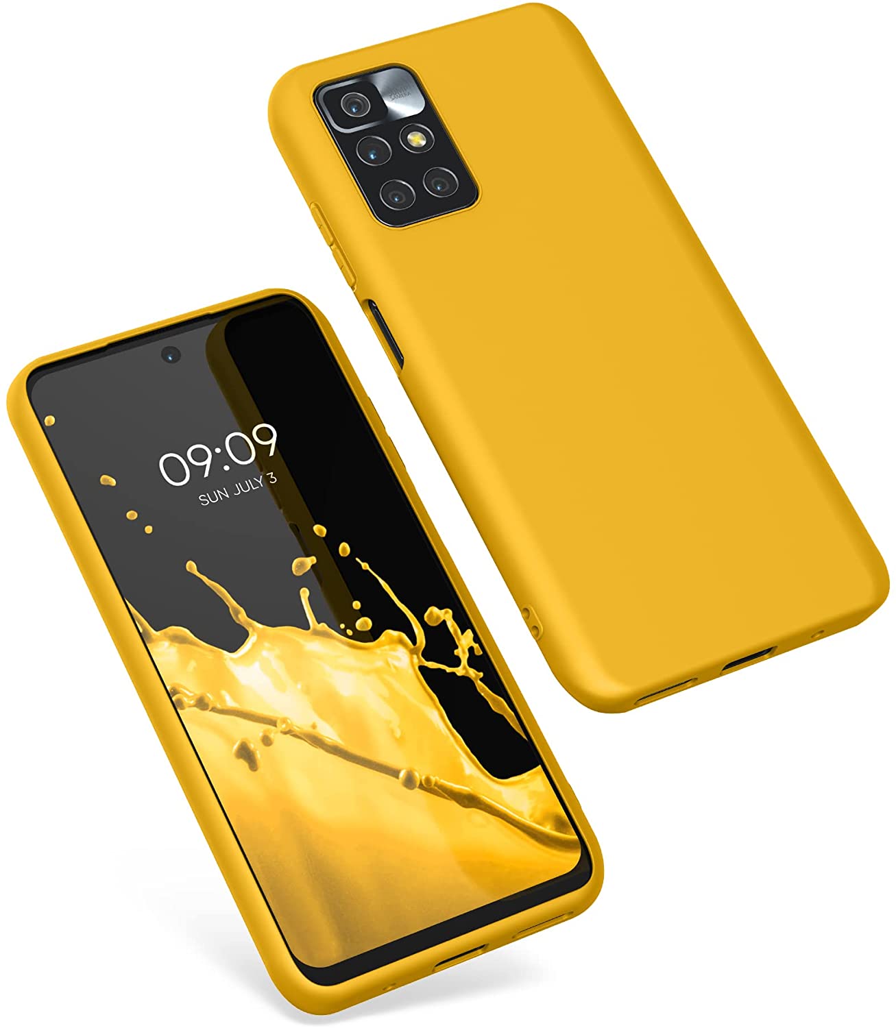 KW Xiaomi Redmi 10 Θήκη Σιλικόνης TPU - Honey Yellow - 56147.143