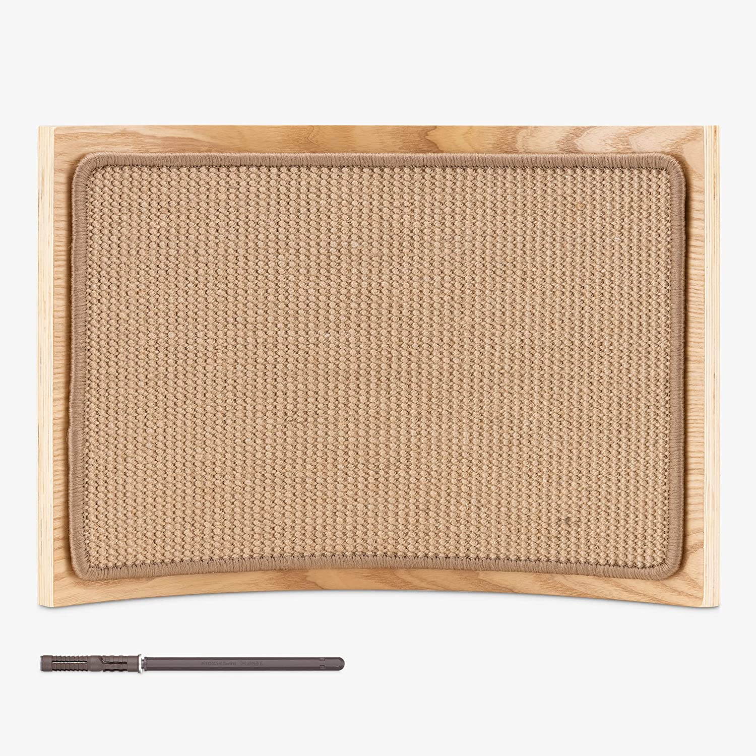 Navaris Κρεμαστό Κρεβάτι με Ονυχοδρόμιο για Γάτες - 50 x 35 x 10,5 cm - ‎Beige - 57581.01