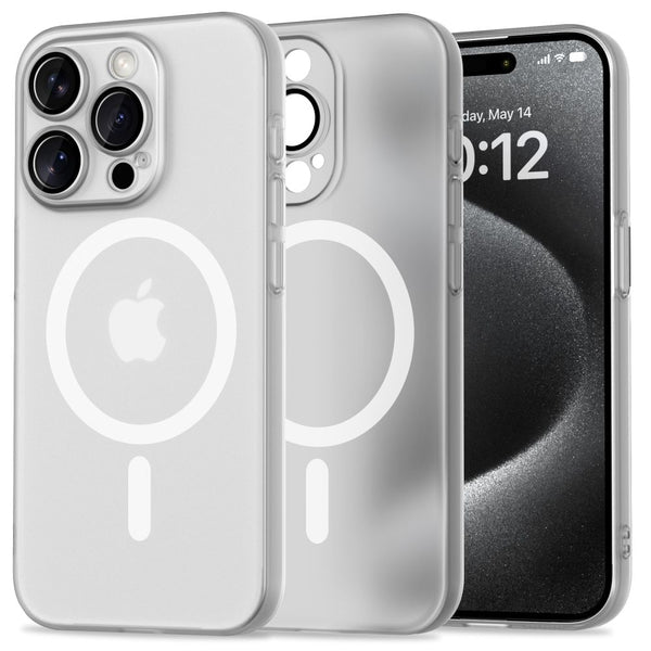Tech - Protect iPhone 15 Pro MagSlim - Σκληρή Θήκη με MagSafe - Matte / White