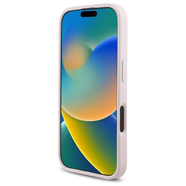 Karl Lagerfeld iPhone 16 - Quilted Signature - Θήκη με Επένδυση Συνθετικού Δέρματος - Pink - KLHCP16SPQDSMGP