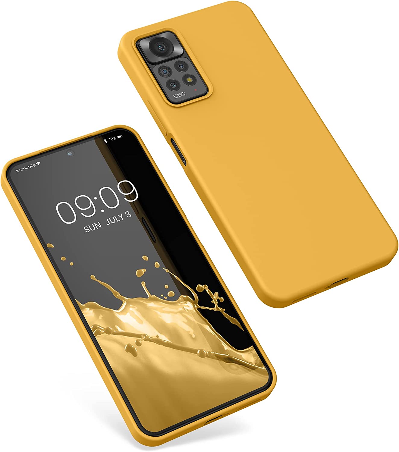 KW Xiaomi Redmi Note 11 Pro / Note 11 Pro 5G Θήκη Σιλικόνης Rubberized TPU - Mango - 57373.191