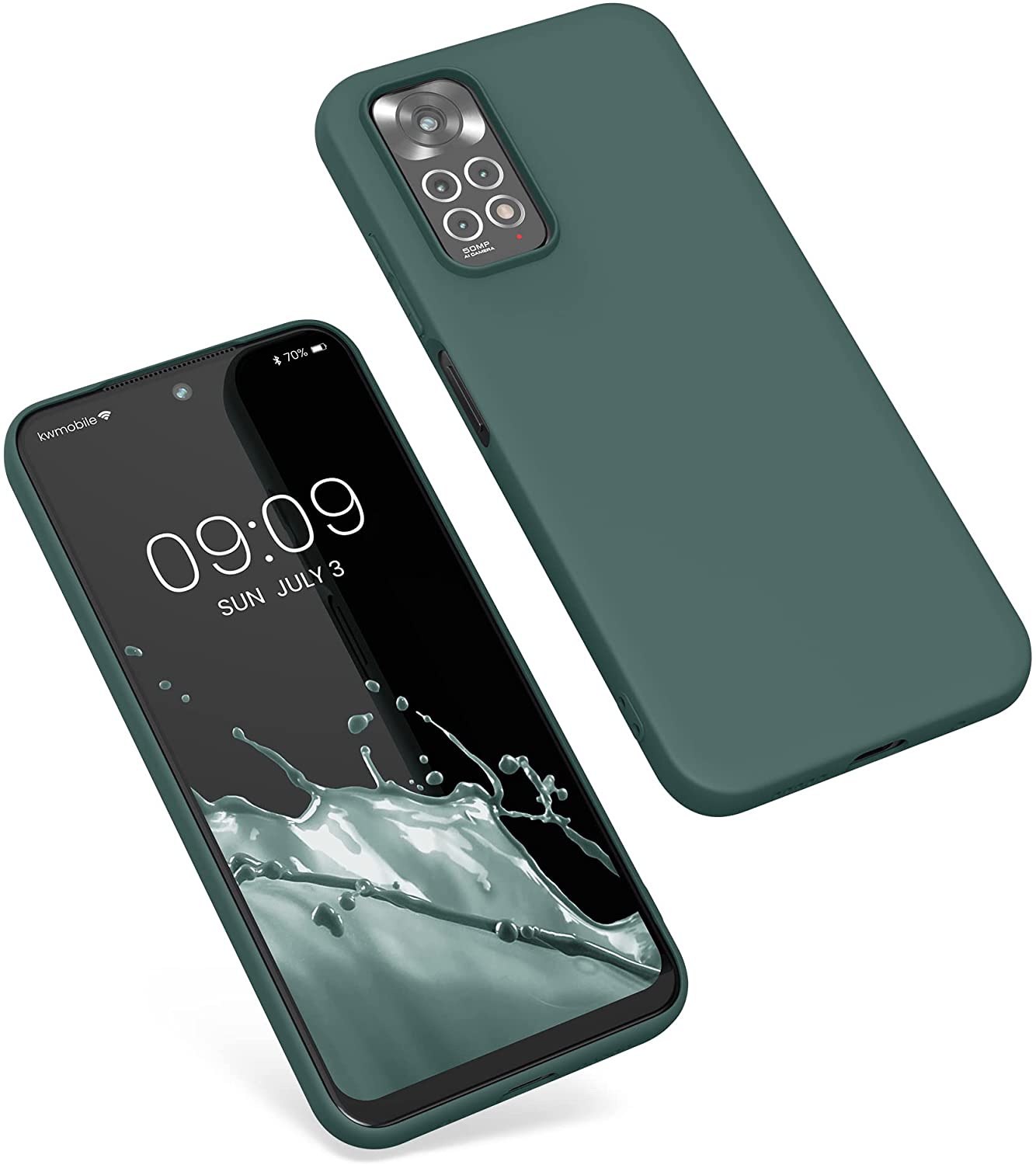 KW Xiaomi Redmi Note 11 / Redmi Note 11S Θήκη Σιλικόνης TPU - Blue Green - 57368.171