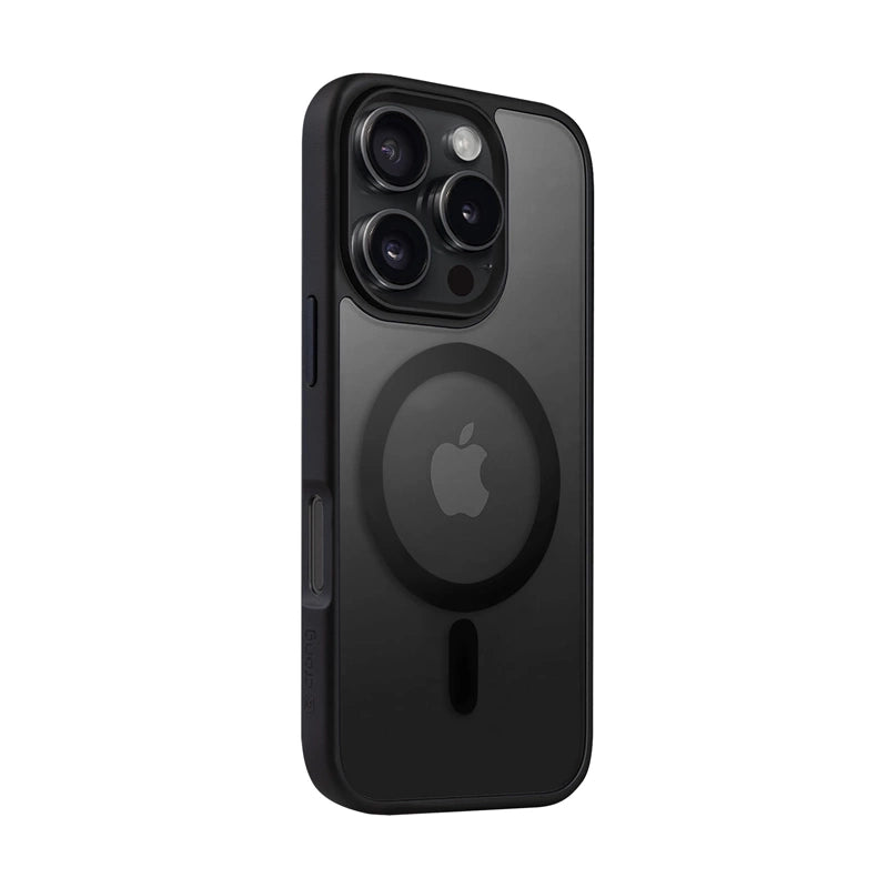 Crong iPhone 16 Pro Max Hybrid Frost Mag - Σκληρή Θήκη με Πλαίσιο Σιλικόνης και MagSafe - Black