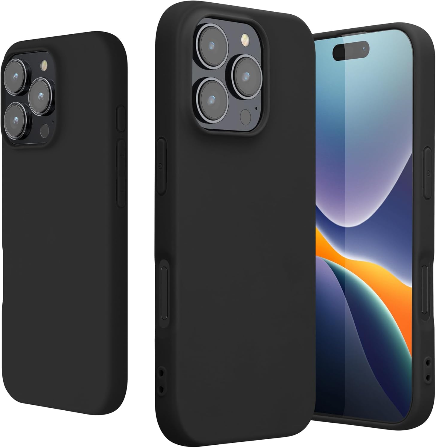 KW iPhone 16 Pro Max Λεπτή Θήκη Σιλικόνης TPU - Matte Black