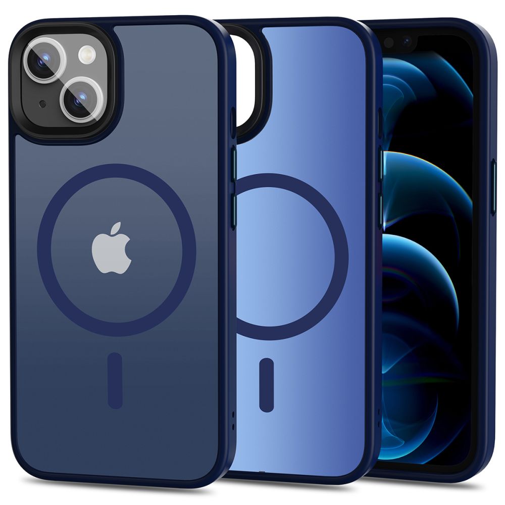 Tech-Protect iPhone 13 MagMat Σκληρή Θήκη με Πλαίσιο Σιλικόνης και MagSafe - Matte Navy