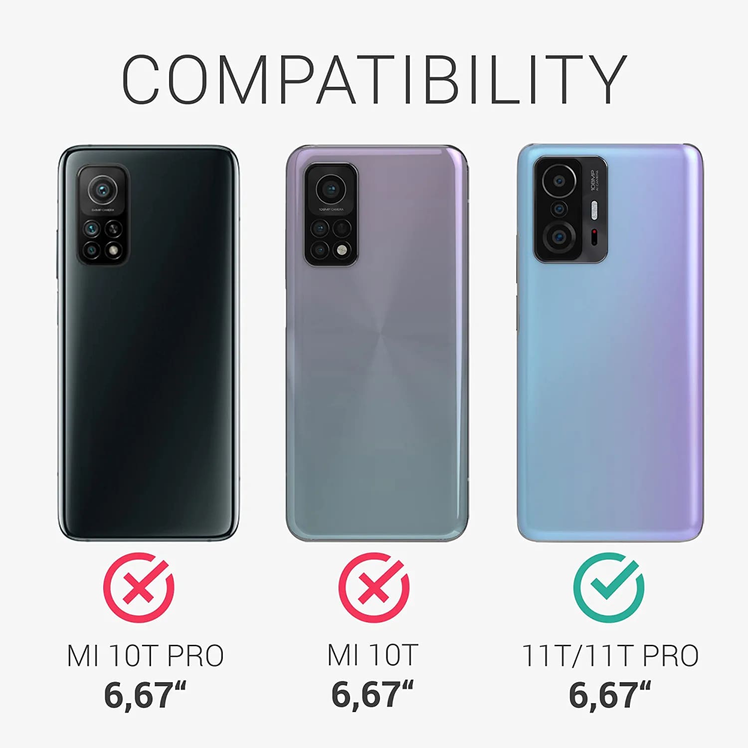 KW Xiaomi 11T / 11T Pro Θήκη Σιλικόνης TPU - Design Fairy Glitter - Silver / Διάφανη - 57086.04