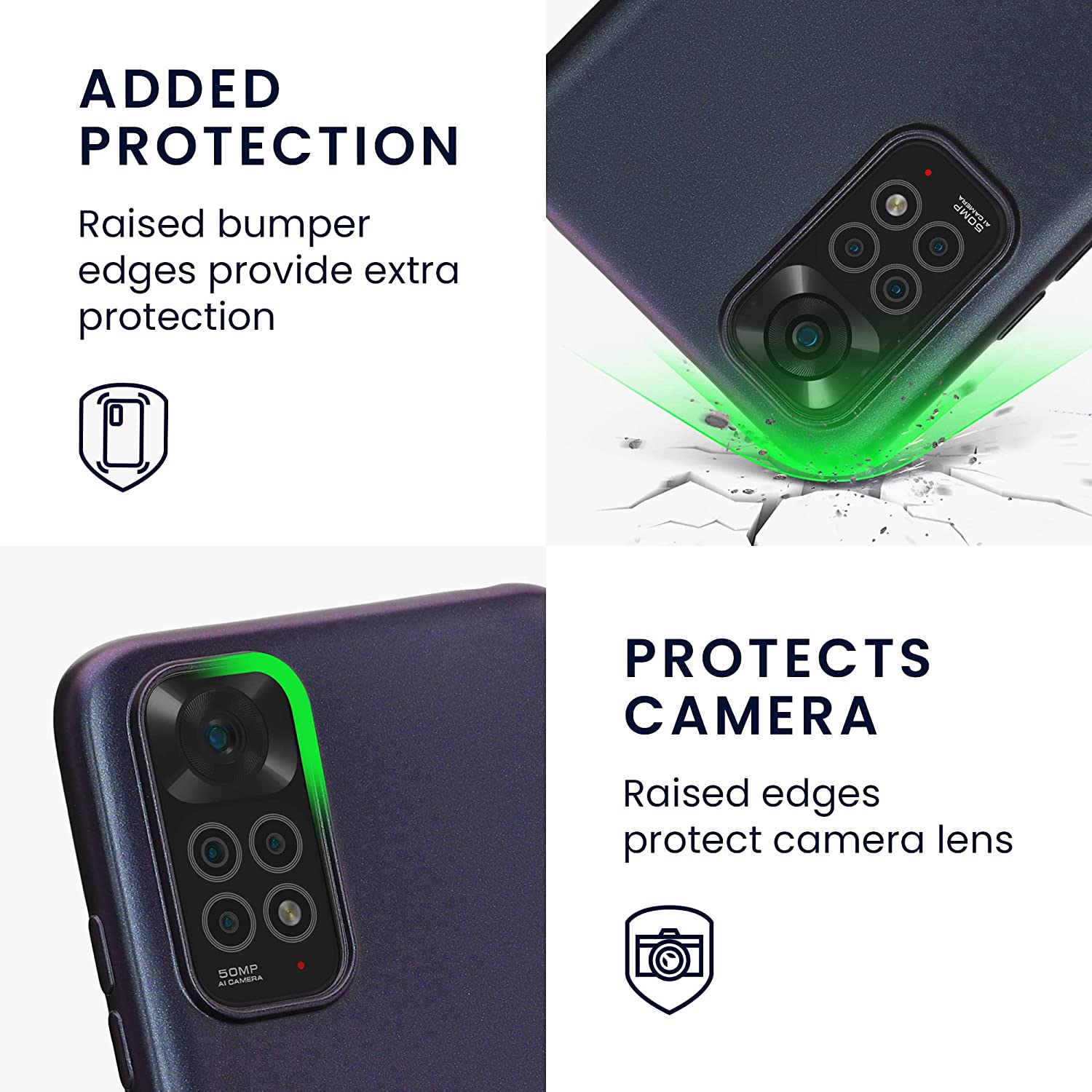 KW Xiaomi Redmi Note 11 / Redmi Note 11S Θήκη Σιλικόνης TPU - Metallic Berry - 57370.115