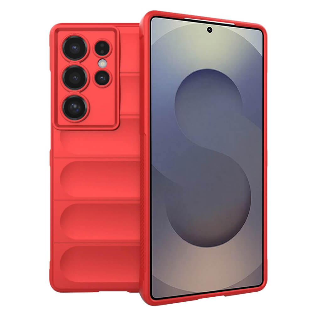 Techsuit Samsung Galaxy S25 Ultra Magic Shield Θήκη Σιλικόνης TPU - Red
