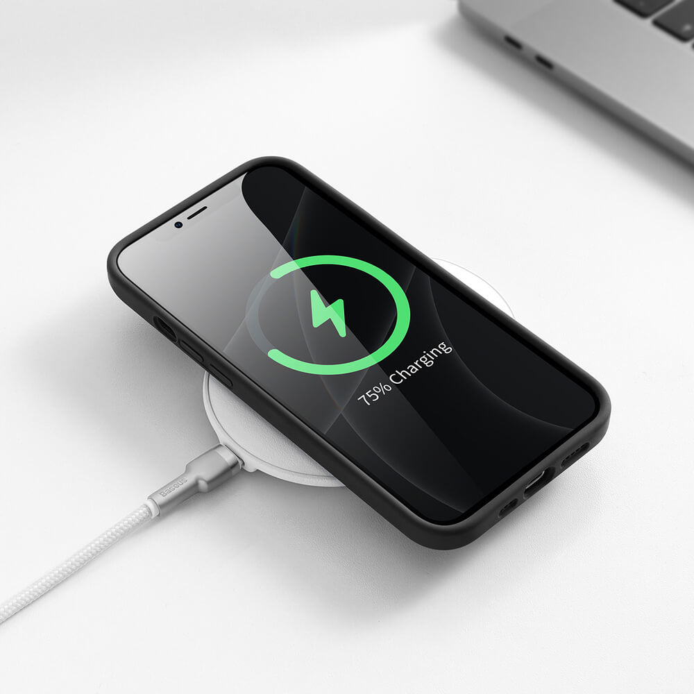 Baseus iPhone 13 Pro Liquid Gel Θήκη Σιλικόνης Rubber - Black - ARYT000101