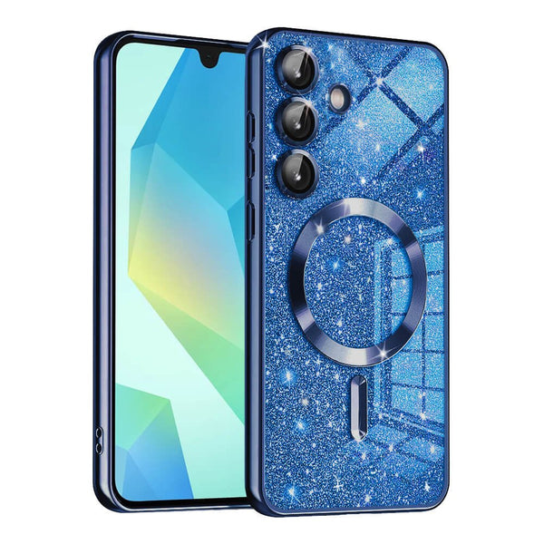 Techsuit Samsung Galaxy A16 4G / A16 5G - Luxury Glitter MagSafe - Θήκη Σιλικόνης - Deep Blue