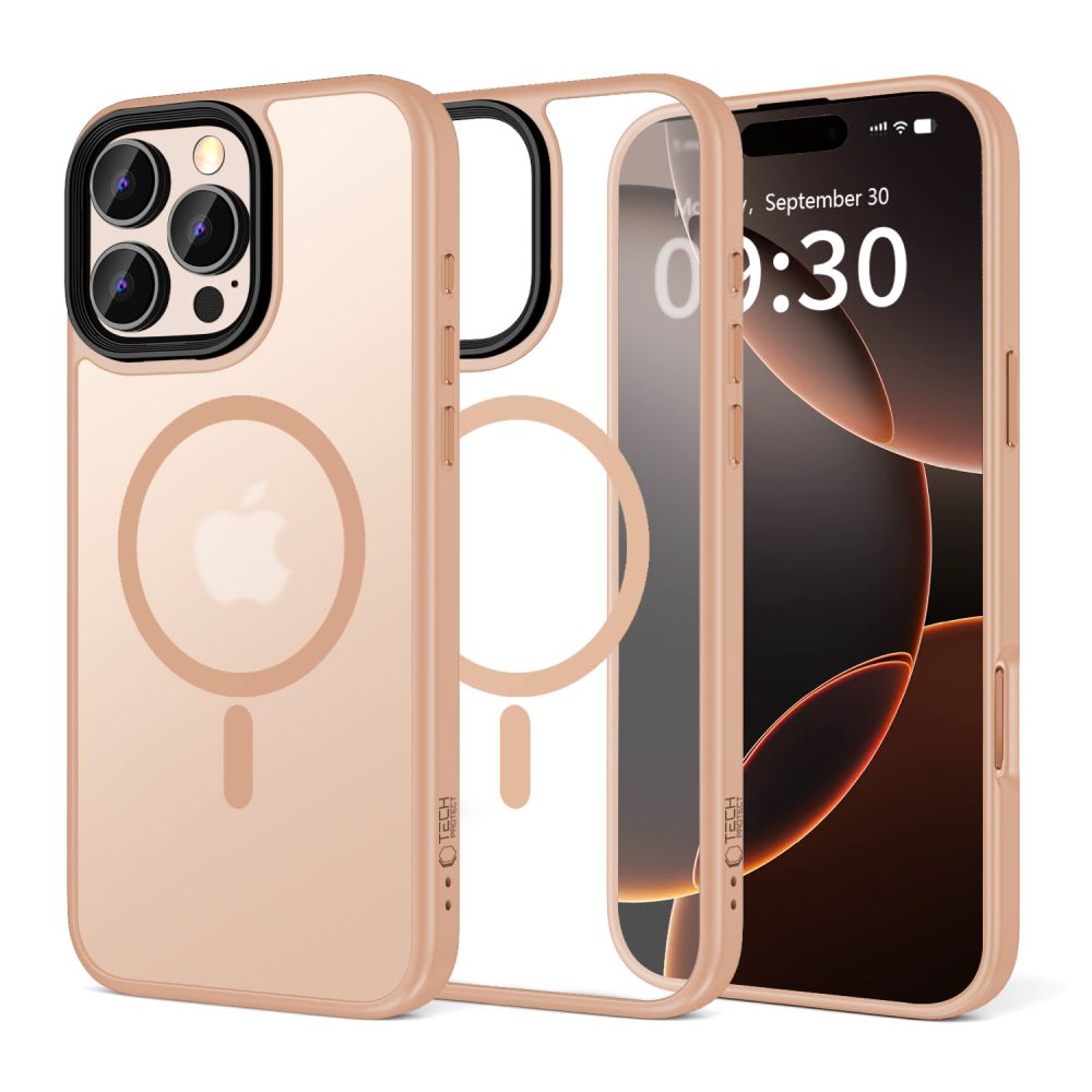 Tech-Protect iPhone 16 Pro Max MagMat Σκληρή Θήκη με Πλαίσιο Σιλικόνης και MagSafe - Desert