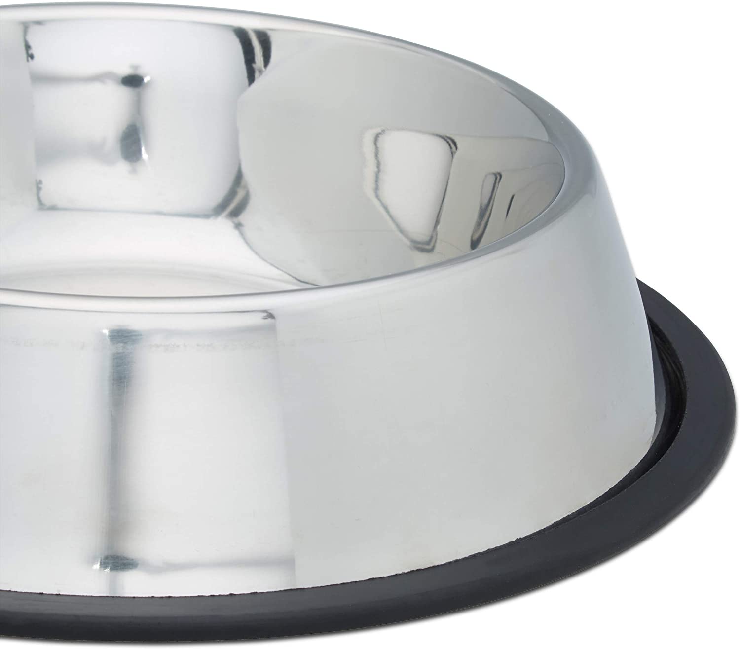 Relaxdays Σετ με 2 Μπολ για Κατοικίδια - 1.25 L - Silver - 4052025947811