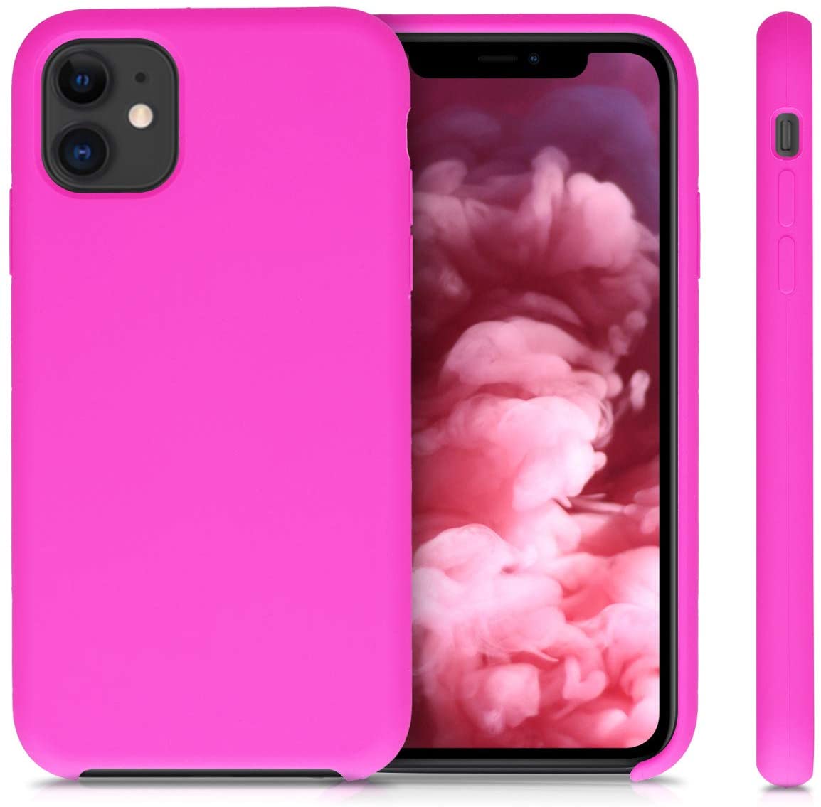 KW iPhone 11 Θήκη Σιλικόνης Rubber TPU - Fuchsia - 49724.135