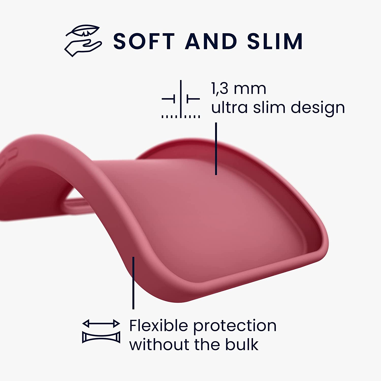 KW Samsung Galaxy A13 5G Θήκη Σιλικόνης TPU - Dark Rose - 58919.167