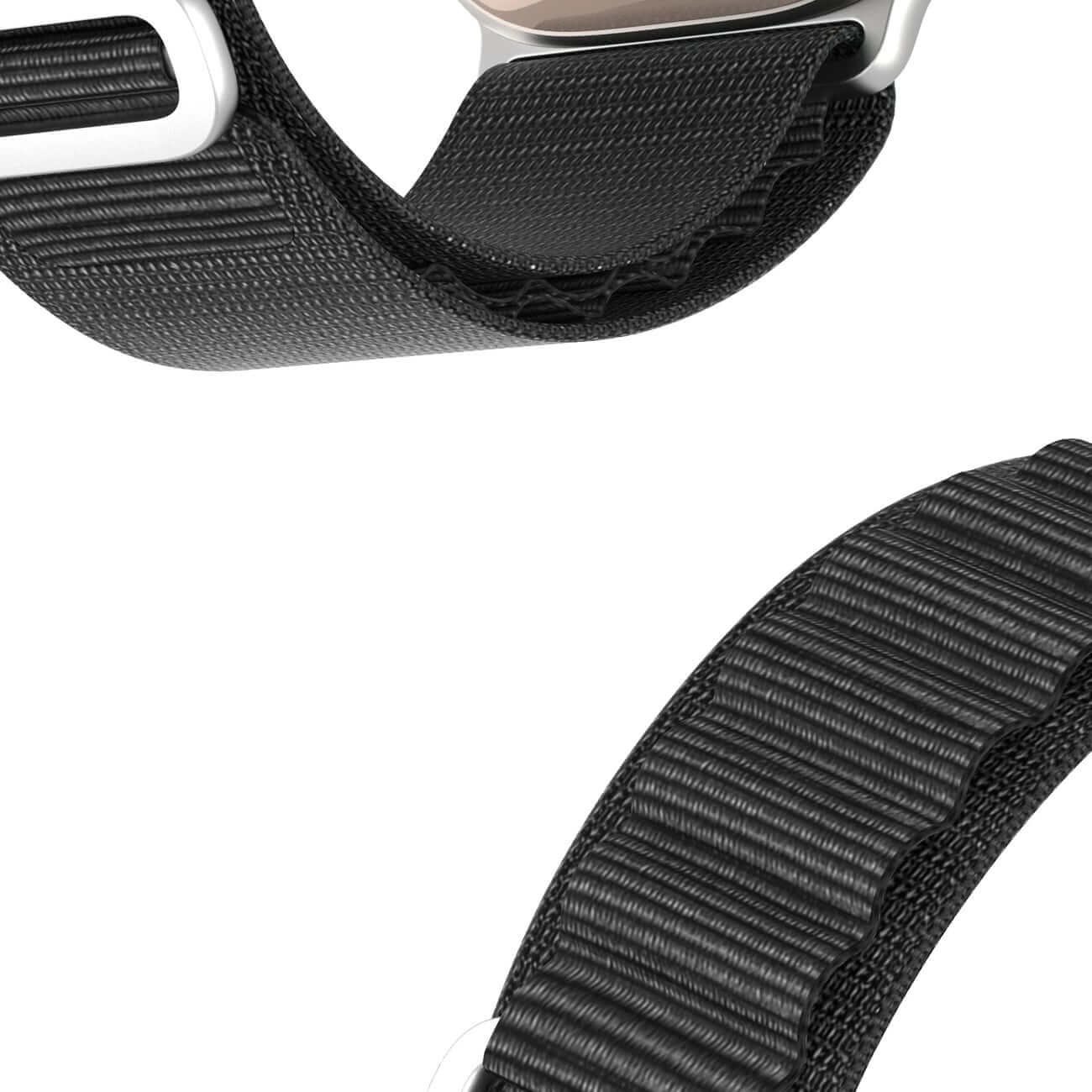 Dux Ducis Λουράκι Apple Watch 2 / 3 / 4 / 5 / 6 / 7 / 8 / 9 / SE / ULTRA 1 / ULTRA 2 - 42 / 44 / 45 / 49 mm GS Version Steel Buckle Sport Λουράκι από Νάυλον - Black