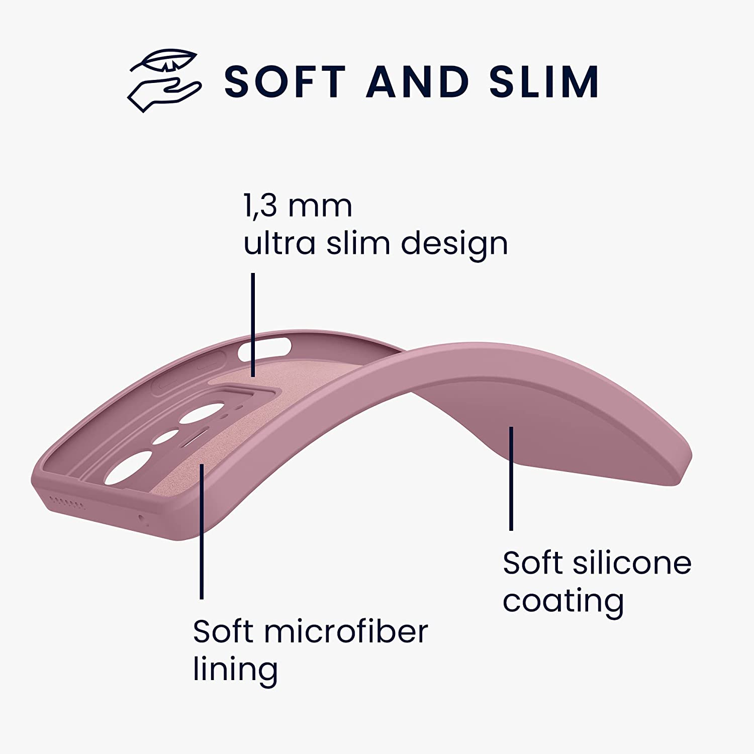 KW Xiaomi 11T / 11T Pro Θήκη Σιλικόνης Rubberized TPU - Winter Rose - 56573.193